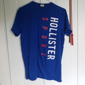 hollister blue teen with lettering